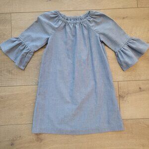 Kelly’s Kids Girls Size 5/6 Chambray Denim Bell Sleeve Dress. Classic Southern